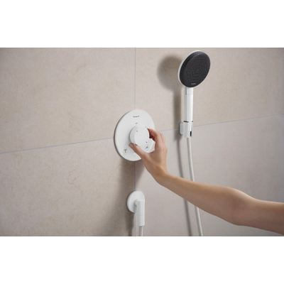 Hansgrohe Ecostat Comfort S Thermostat encastrable - 2 fonctions - Blanc mat