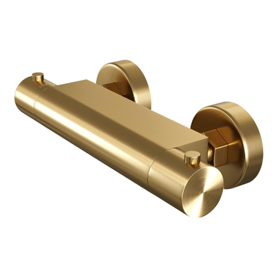 Brauer Gold Edition Mitigeur thermostatique à poser - 2 boutons lisses - PVD - or brossé