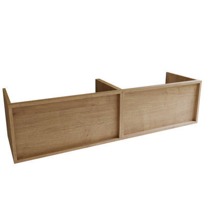 Saniclass Holz Frame Meuble sous lavabo de salle de bains - 160x45x40cm - 2 tiroirs - Chêne naturel
