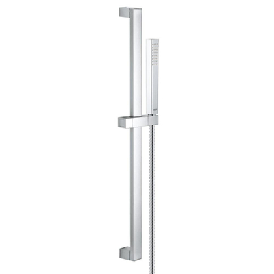 GROHE Euphoria Cube Ensemble de douche glissante - 60cm - douchette à main - 1 type de jet - flexible de douche en métal - chrome