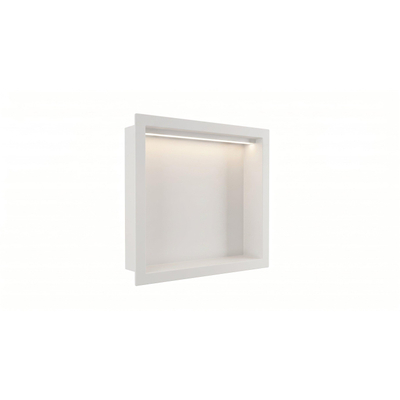 Fortifura Galeria Niche encastrée - 30x30x7cm - éclairage LED - blanc mat