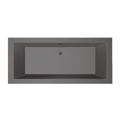 Xenz Society Baignoire duo - 180x80x53 - bonde Centrale - acrylique - anthracite