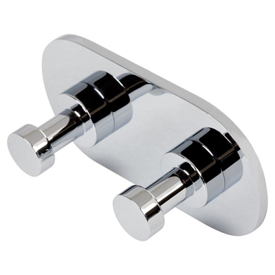 Geesa Nemox Handdoekhaak dubbel - haak dubbel34mm - chroom