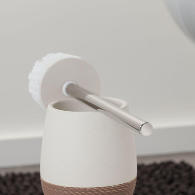 Sealskin Braid Toiletborstel met houder Zand