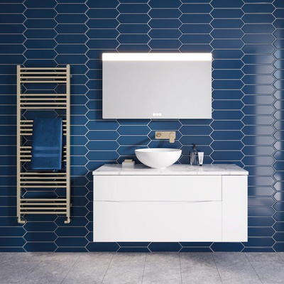 Crosswater Circus Vasque à poser - 40x40x15cm - ronde - blanc brillant