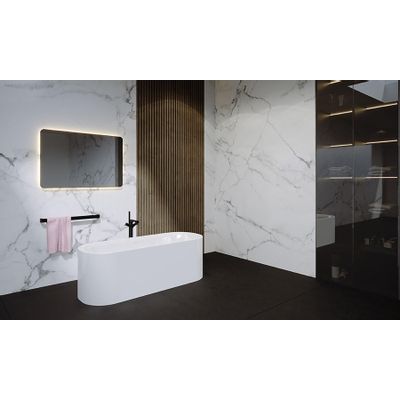 Riho Devotion Baignoire îlot - 180x71x60cm - acrylique - blanc brillant