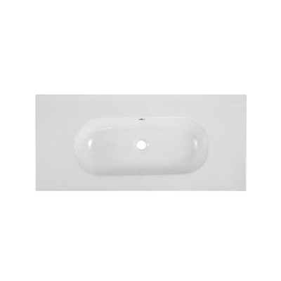Saniclass Chaci Lavabo - 100x46x14cm - sans trous de robinet - céramique - blanc