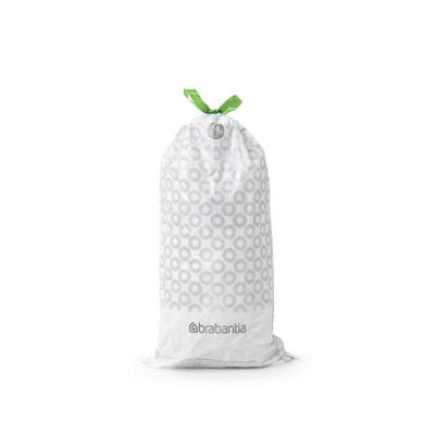 Brabantia PerfectFit Sac poubelle - fermeture à tirette - code G - 23-30 litres - 10 pièces/rouleau