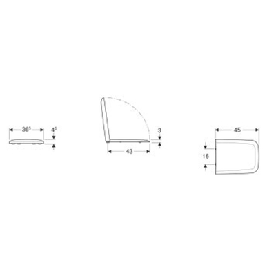 Geberit Icon wc-zitting met softclose en topfix Duroplast Wit
