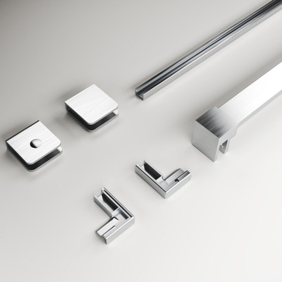 Aqua Vista Montageset Galatina Entrada zijwand Chrome