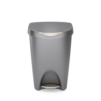 Umbra Brim Poubelle - 43x33x64cm - 50 litres - couvercle - gris/nikel