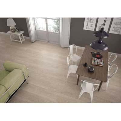 Cifre Ceramica carrelage mural et de sol - 23x120cm - 10.5mm - Rectangulaire - Aspect bois - Beige mat