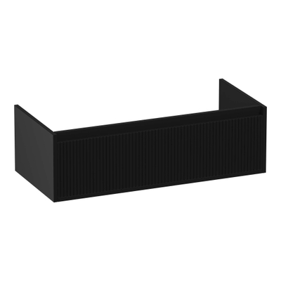 Ichoice semi-groovy meuble 100 99x30x45,5cm noir mat