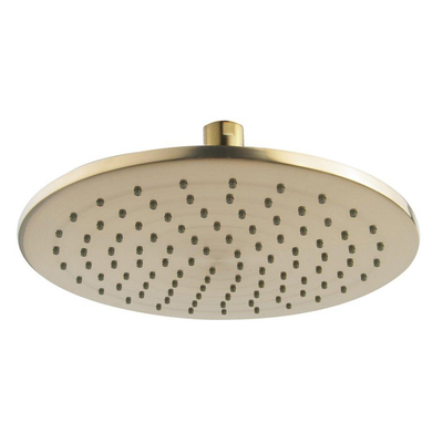 Wiesbaden Unimatch Hoofddouche rond - 25x0.8cm - PVD - geborsteld messing (goud)