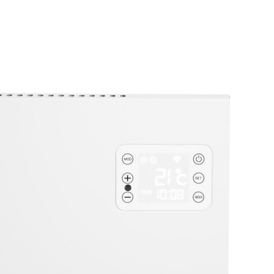 Eurom Alutherm 1200XS Convectorkachel - 70.5x42.9cm - IP24 - 1200watt - wifi - vloer/wand- Horizontaal - metaal - glans wit OUTLETSTORE