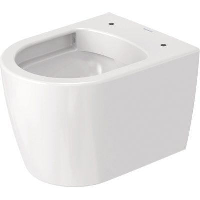 Duravit Me by Starck WC sans bride à fond creux compact 37x48cm 4.5L et fixation cachée Blanc mat/blanc brillant