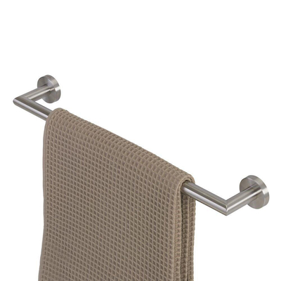 Geesa Nemox Handdoekrek Stainless Steel Handdoekhouder - 49.8cm RVS - geborsteld