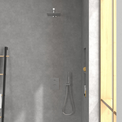 Villeroy & Boch Universal Showers pomme de douche de tête - 20cm - carré - chrome