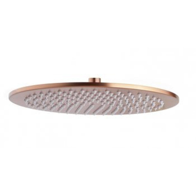 Wiesbaden luxe messing hoofddouche rond 30cm geborsteld koper met douche arm - OUTLET UDEN
