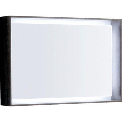 Geberit Citterio miroir avec éclairage LED cadre 88 4x58 4cm montage vertical et horizontal possible gris