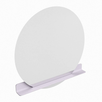 Mondiaz SPOT miroir – Ø 120 cm – avec tablette – Cale (gris clair)