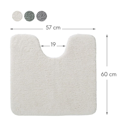 Sealskin Cosima Tapis de toilette - 57x60cm - blanc cassé