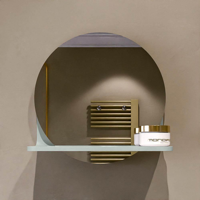 Mondiaz SPOT Miroir de salle de bain - rond 30cm - plan de miroir - couleur Greey