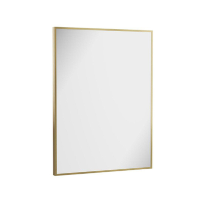 Crosswater MPRO Spiegel - 80x60cm - LED - verticaal/horizontaal - geborsteld messing (goud)