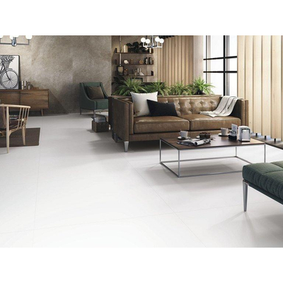 Baldocer Ceramica Blanco Vloer- en wandtegel - 120x120cm - gerectificeerd - mat Wit