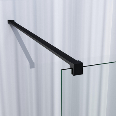 BRAUER Season Paroi de douche à l'italienne - verre transparent - 80x200cm - noir mat