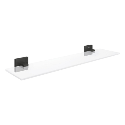GROHE Start Cube QuickFix Étagère - 53x14,6cm - verre - noir mat