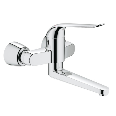 Grohe Eurosmart Care Wastafelmengkraan - uitloop 27.2cm - opbouw - wandmontage - chroom