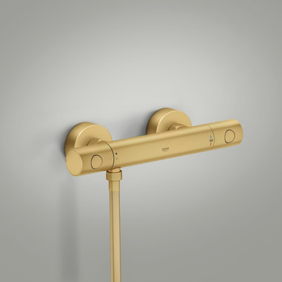 GROHE Grohtherm 800 Cosmopolitan douchethermostaat - 15cm - geborsteld cool sunrise (goud)
