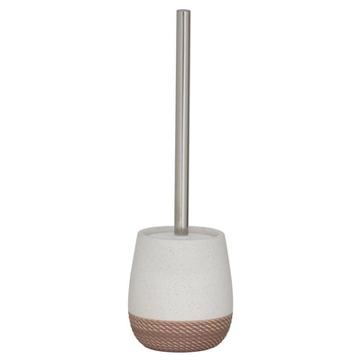 Sealskin Braid Brosse de toilette avec support Sable