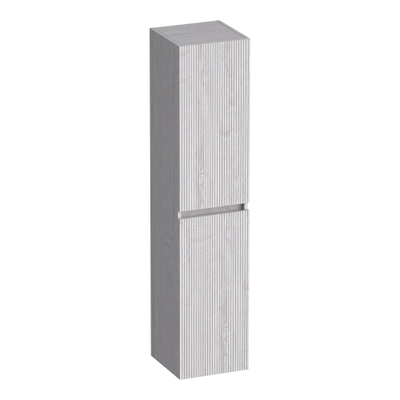 BRAUER Joy Wavy Armoire haute - 160x35x35cm - 1 porte - ouvrant à gauche ou à droite - sans poignée - Forest Seashell