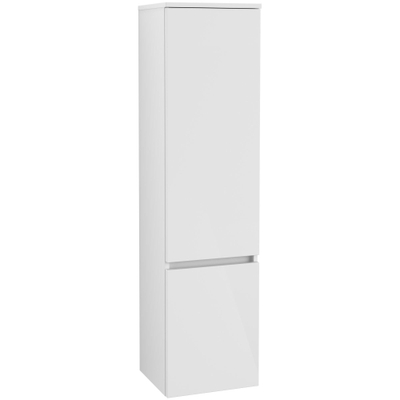 Villeroy & Boch Legato armoire haute - avec 2 portes 155x40x35cm - gauche blanc brillant