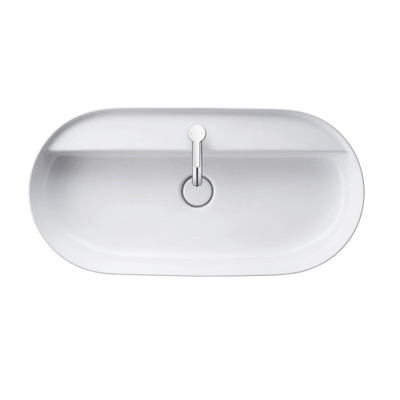 Duravit Luv Opzetwastafel - 80x40cm - met 1 kraangat - zonder overloop - glans wit