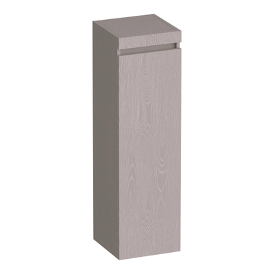 BRAUER Joy badkamerkast - 120x35x35cm - 1 deur - greeploos - rechtsdraaiend - Timber Greige