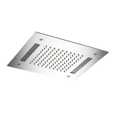 Hotbath Mate tête de douche encastrée carrée 30x30cm avec éclairage LED et détecteur d'eau chromé