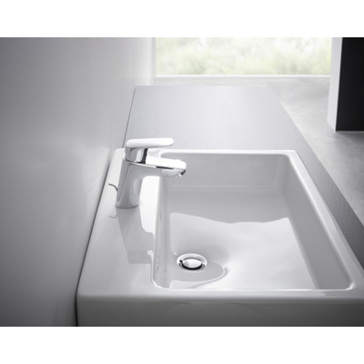 Hansgrohe Logis 1 greeps wastafelkraan - 100 LowFlow - met trekwaste - hoogglans chroom