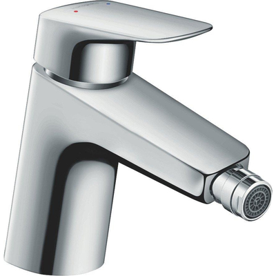 Hansgrohe Logis Eengreeps bidetmengkraan - 70 met trekwaste - hoogglans chroom