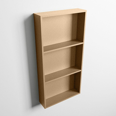 MONDIAZ EASY Nis - 59.5x29.5cm - geschikt voor in- of opbouw - 3 vakken - kleur Oro | Oro