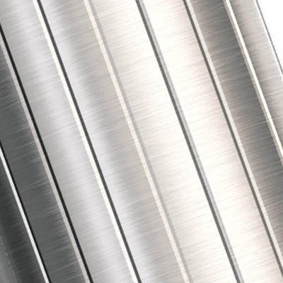 BRAUER Stripe Robinet de lavabo encastré - raccourcissable - couleur inox brossé PVD