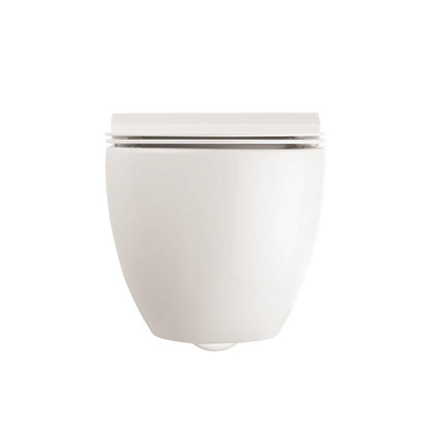 Crosswater Glide II WC suspendu – compact – sans bride – fixation invisible – 37 x 46 cm – blanc brillant