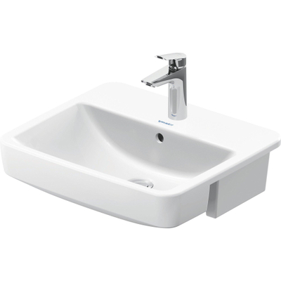Duravit No.1 lavabo encastré 55x46x17cm semi-encastré Blanc brillant