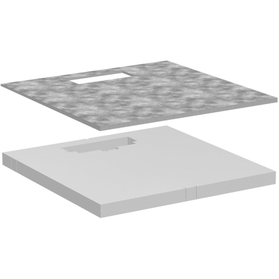 Hansgrohe RainDrain Board Douche-element - 100x100cm - incl. Installatieset