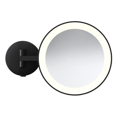 Astro Mascali Round miroir cosmétique lumineux LED 2700K noir mat