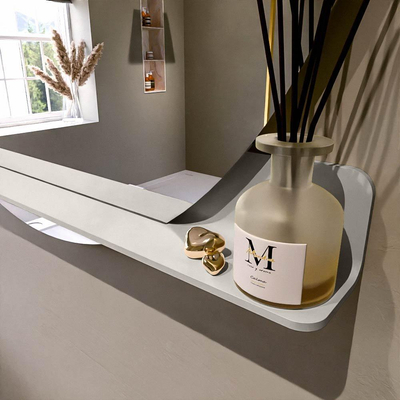 Mondiaz SPOT Miroir de salle de bain - rond 120cm - plan de miroir - couleur Lin