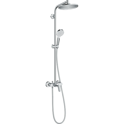 Hansgrohe Crometta S 240 Showerpipe avec robinet de douche 1 jet chromé