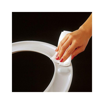 Pressalit 2000 abattant de WC et charnière universelle verticale en inox blanc